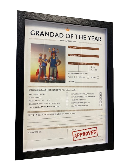 Widdop Grandad of the Year Personalised Photo Frame